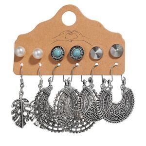 Bohemian set of 6 Earrings